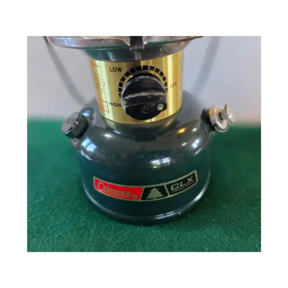 Vintage 1980's Coleman CLX adj model 290 double mantle gas lantern